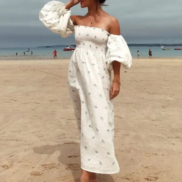 Sleeper ATLANTA LINEN DRESS IN LINUM - TikTok famous- sold out online - Picture 10 of 10